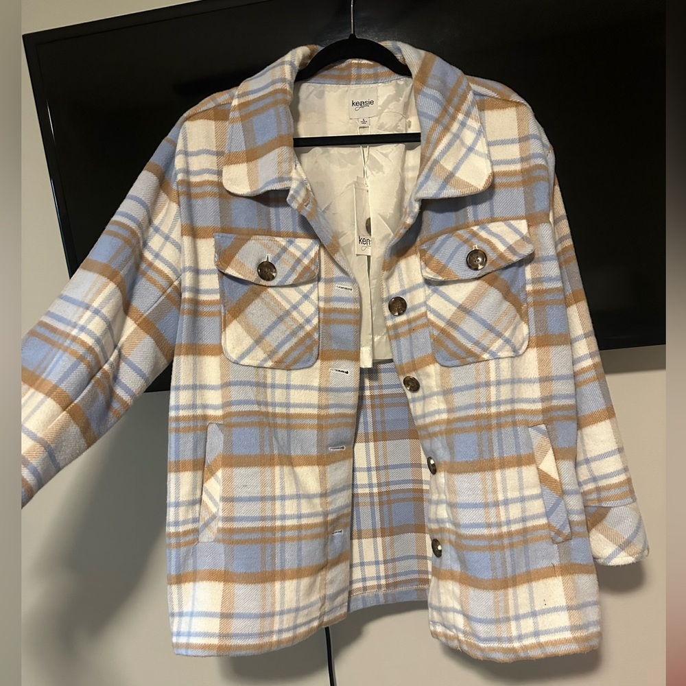 NWT Kensie Plaid Shacket